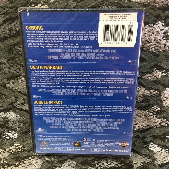 Van Damme Triple Feature DVD - Picture 2 of 2